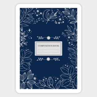 Aesthetic Floral Composition Book Sticker